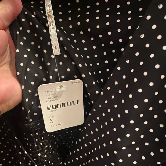 NWT Free people polka dot top & skirt set - Picture 4 of 8